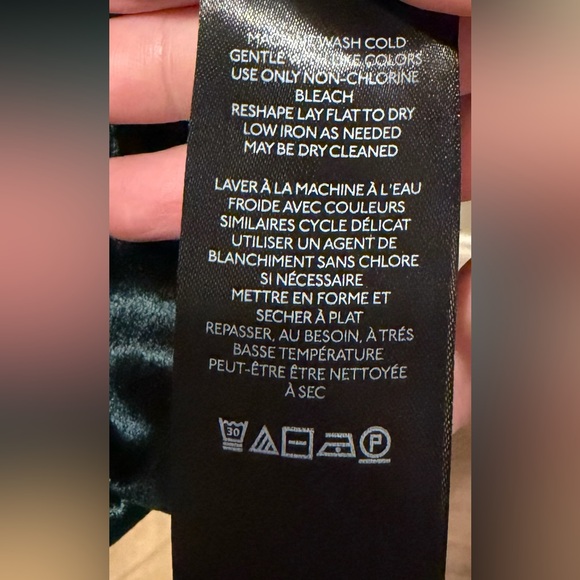 Anthropologie Maeve Candace Velvet Dark Green Top - Picture 7 of 9